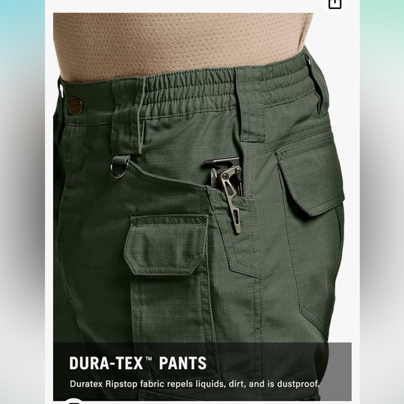 !!HOST PICK!!CQR Men's Tactical Pants, Water Resistant Ripstop Cargo Pants - Picture 5 of 14